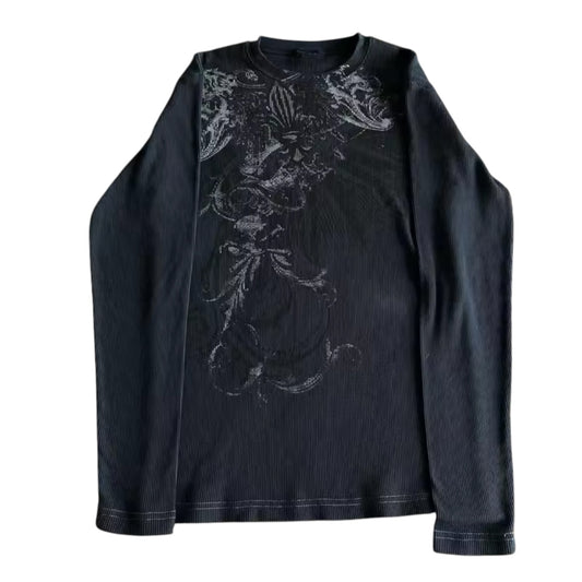 "Afflictions" waffle knit