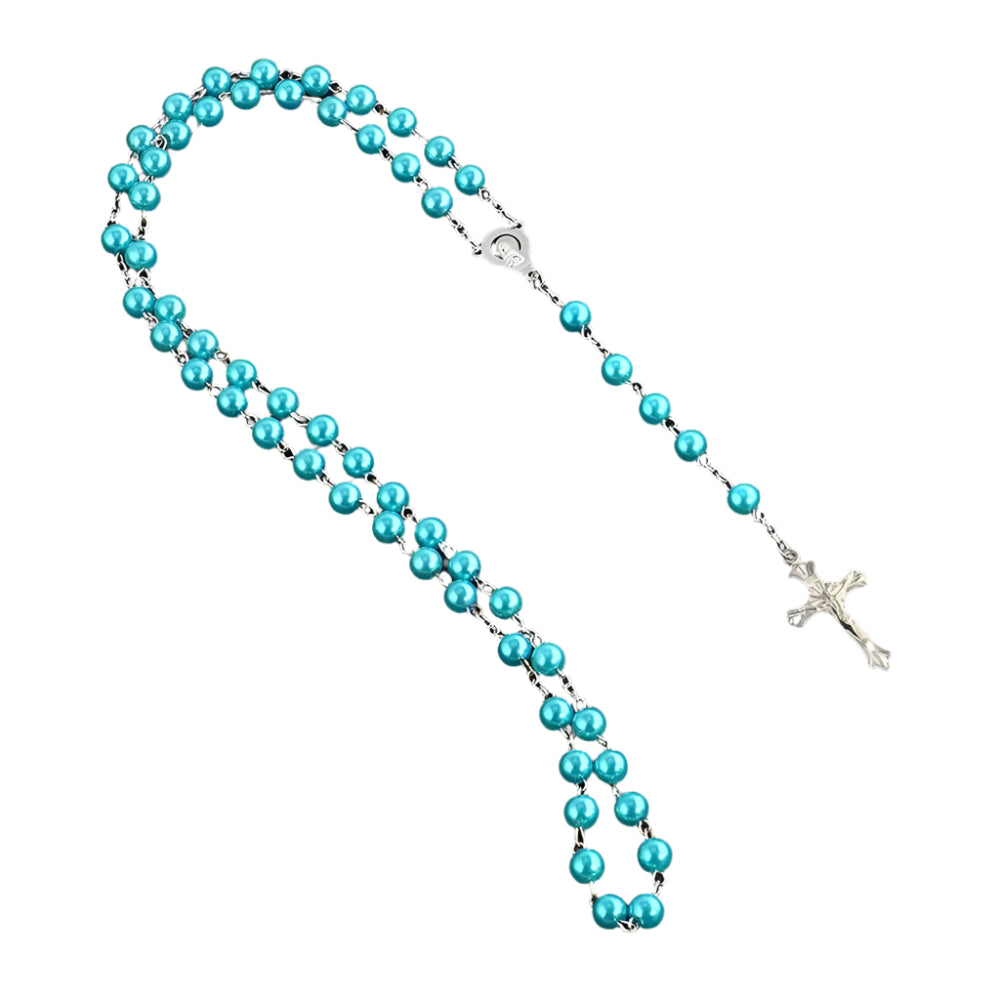 Beaded cross necklace