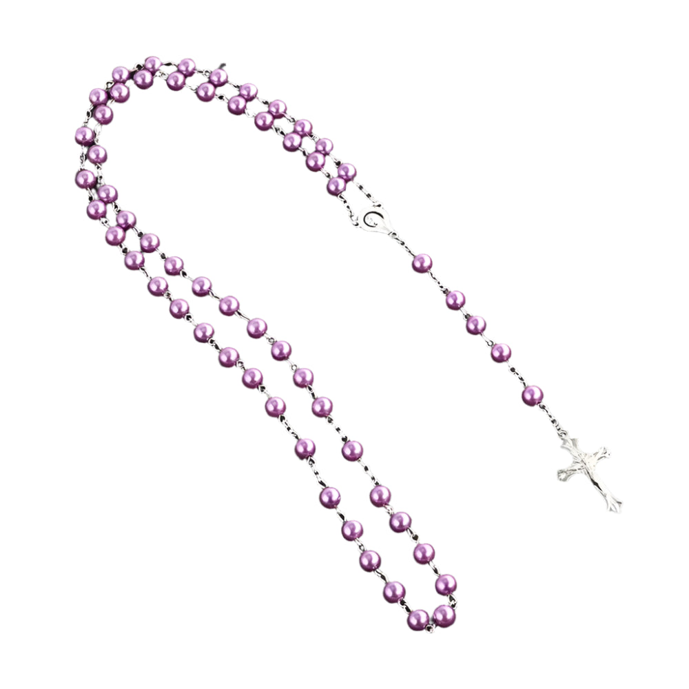 Beaded cross necklace